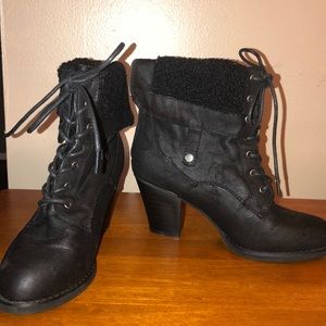JustFab zip-up boots